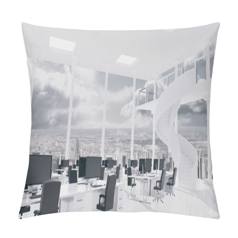 Personality  Composite Image Of Office Furniture Pillow Covers