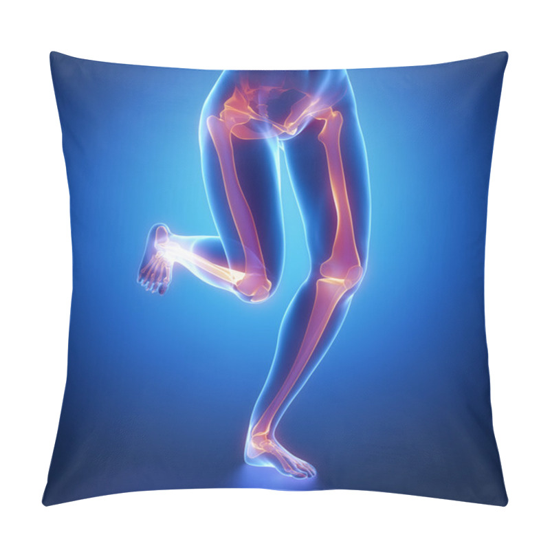 Personality  Focused On Leg's Bones Anatomy Pillow Covers