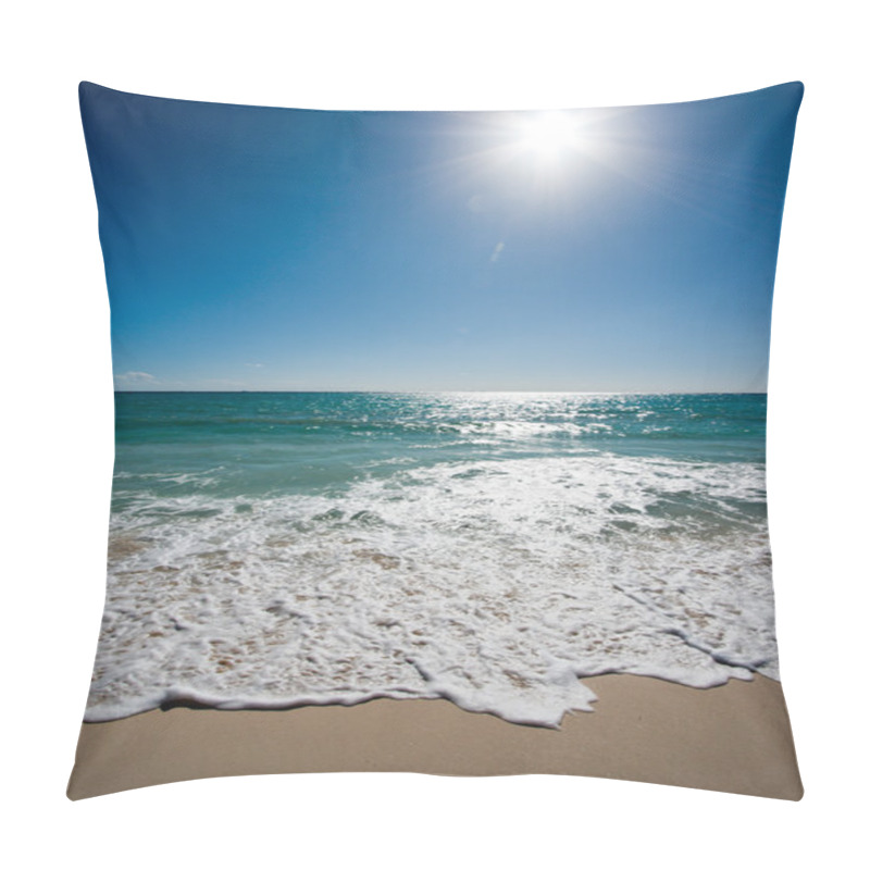 Personality  Beautiful Beach, Sun And Sea Pillow Covers