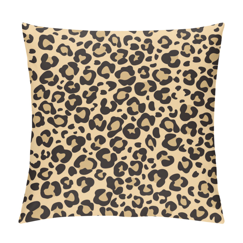 Personality  Leopard Skin Seamless Pattern. Cheetah Jaguar Animal Texture Background. Vector Pillow Covers