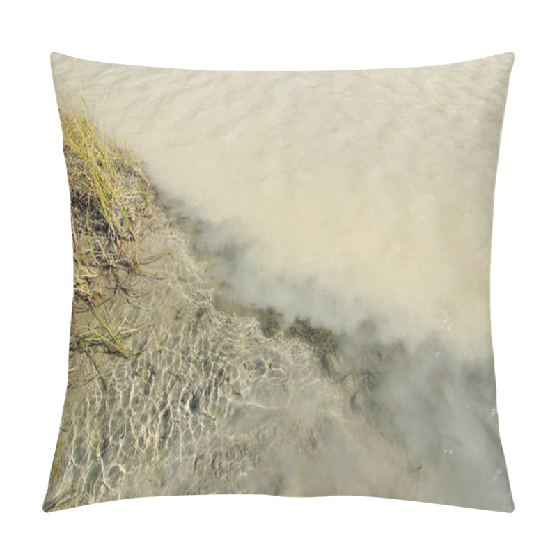 Personality  Clear River Meeting Muddy River, Emerald Lake, Yoho National Par Pillow Covers