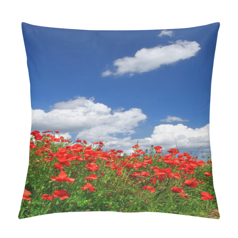 Personality  Red Poppies Pillow Covers