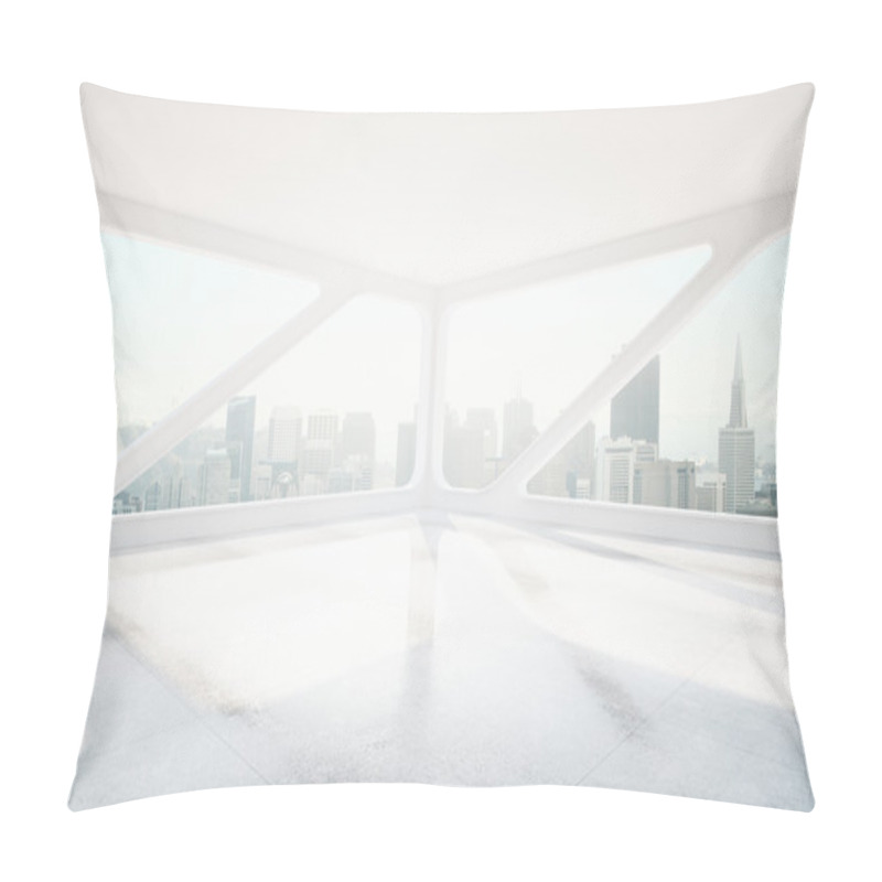 Personality  Interior With Panoramic Window Side Pillow Covers