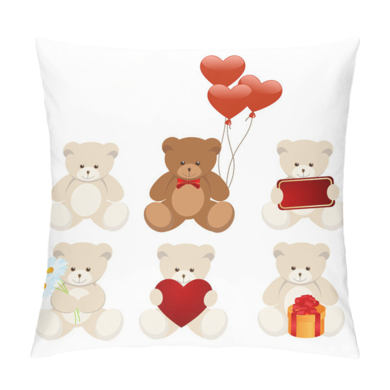 Personality  Teddy Bears Pillow Covers