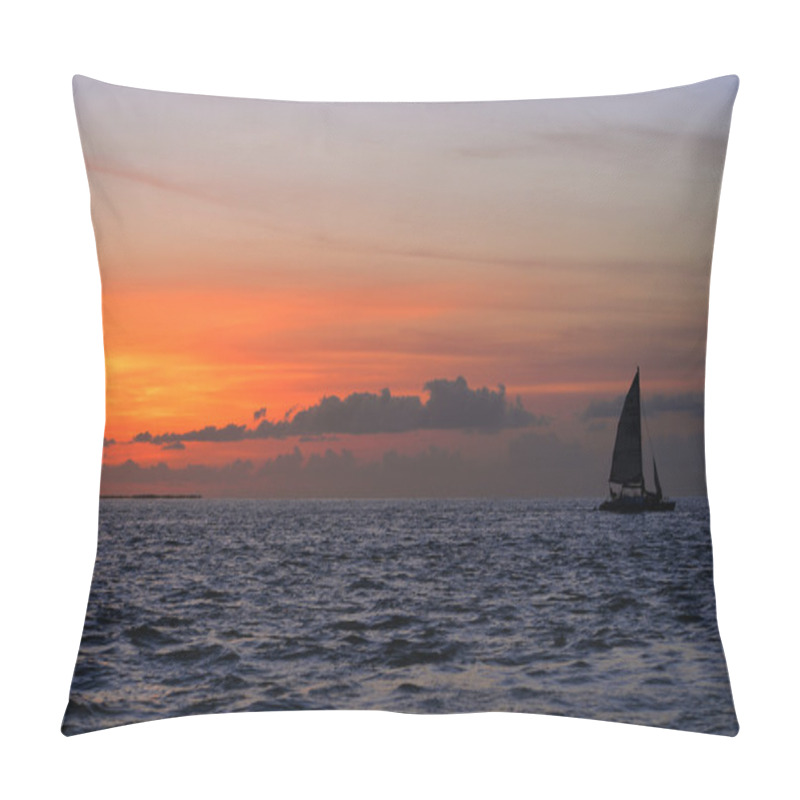 Personality  Famous Sunset At Key West, FL Pillow Covers