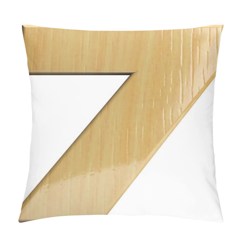 Personality  Wooden Number 7 - Seven Pillow Covers