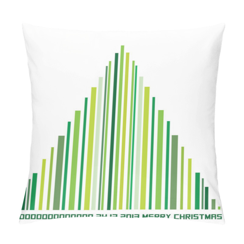 Personality  Bar Code Christmas Tree Pillow Covers