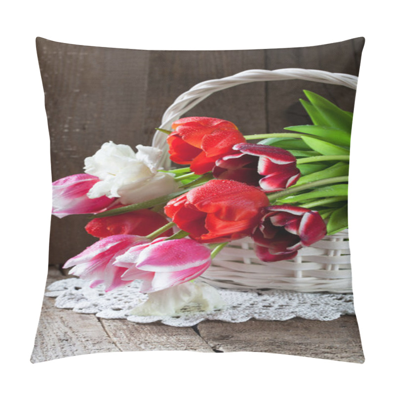 Personality  Tulip Flowers Pillow Covers