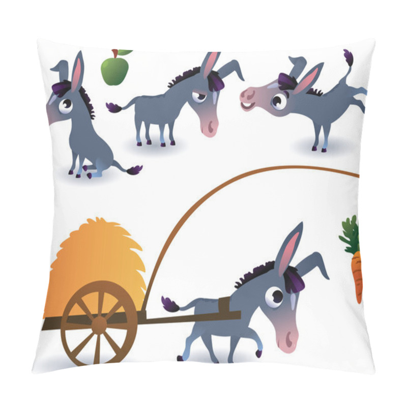 Personality  Farm Animals Set: Donkey Pillow Covers