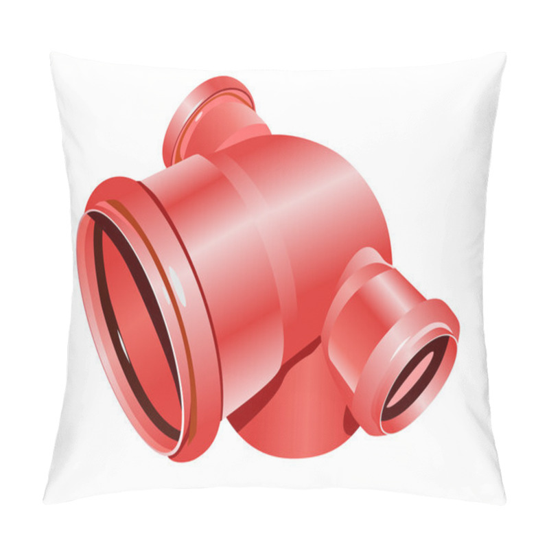 Personality  Red Plumbing Pipe Pillow Covers