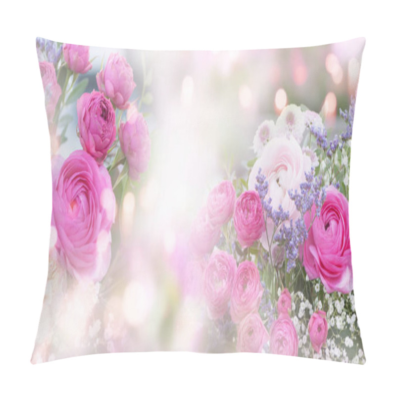 Personality  Still Life With Delicate Roses And Soft Bokeh For A Background Pillow Covers