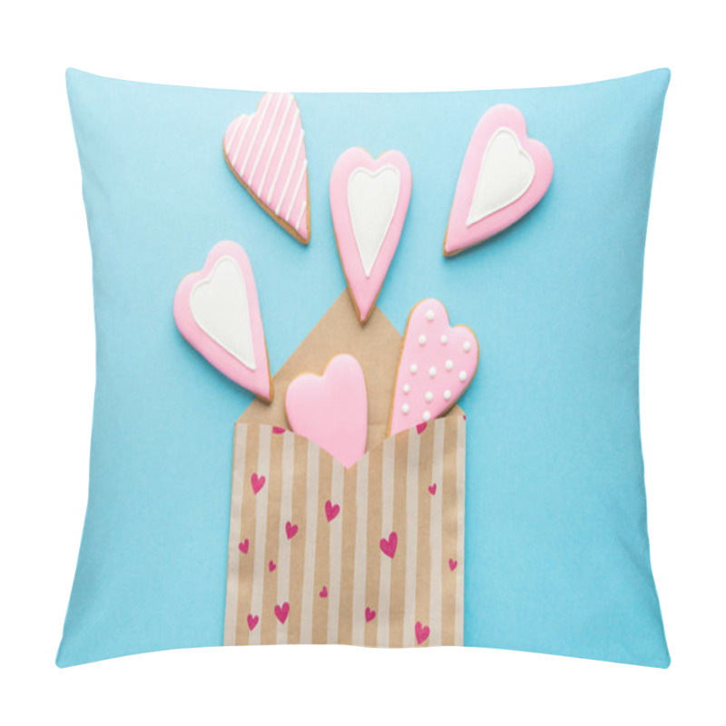 Personality  Open Envelope With Heart Shaped Cookies  Pillow Covers