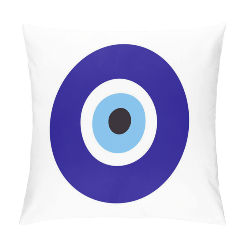 Personality  Turkish Nazar Symbol. Greek Charm Or Amulet. Pillow Covers