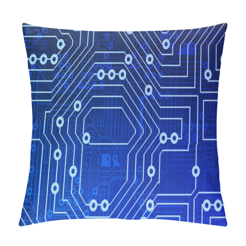 Personality  Computer Circuits Background Texture As A Design Pillow Covers