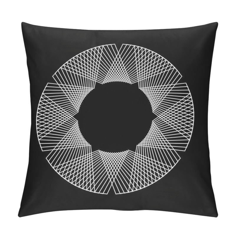 Personality  White Abstract Fractal Shape Pillow Covers