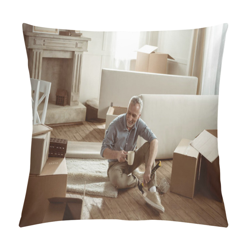 Personality  Man Packing Cardboard Boxes  Pillow Covers