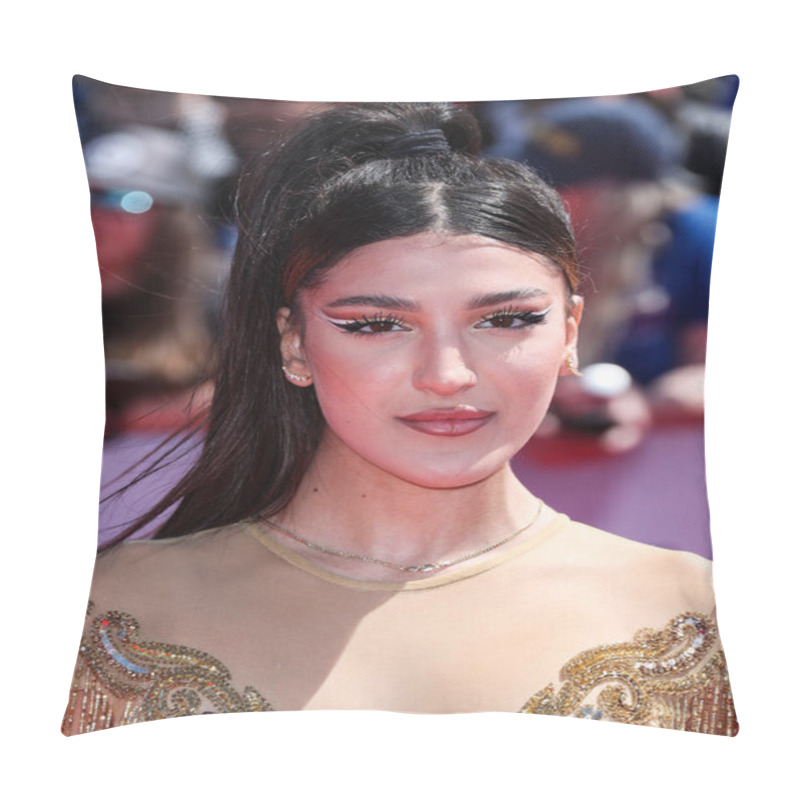 Personality  Elena Hazina Arrives At The World Premiere Of Paramount Pictures' 'Top Gun: Maverick' Held At The USS Midway Museum On May 4, 2022 In San Diego, California, United States. Pillow Covers