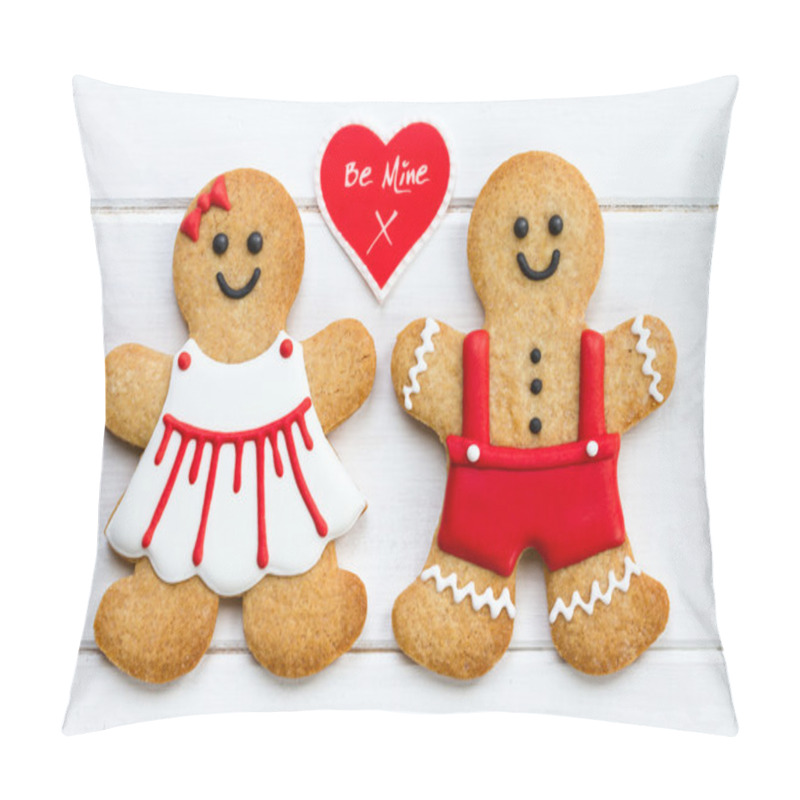 Personality  Gingerbread Couple Pillow Covers