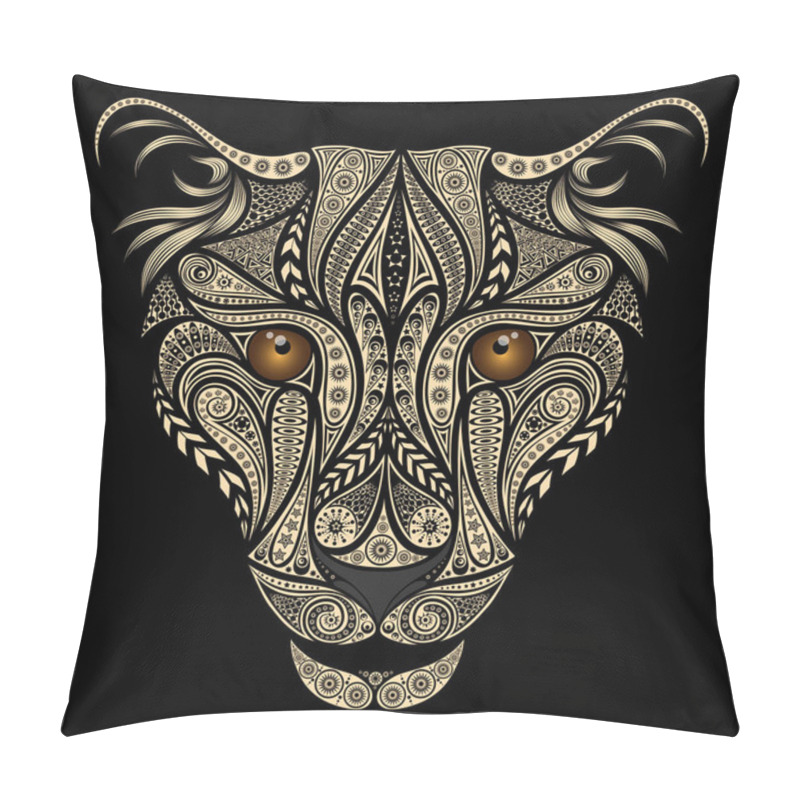 Personality  Beautiful Vector Leopard From Various Patterns Pillow Covers