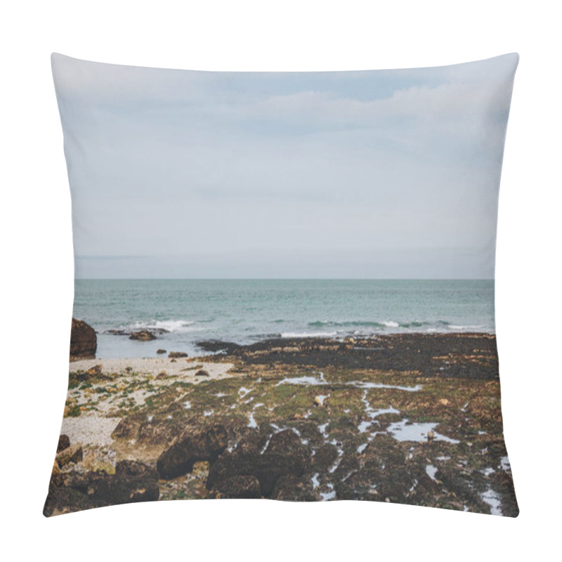 Personality  Landscape View From Cliff To Sea, Etretat, Normandy, France Pillow Covers