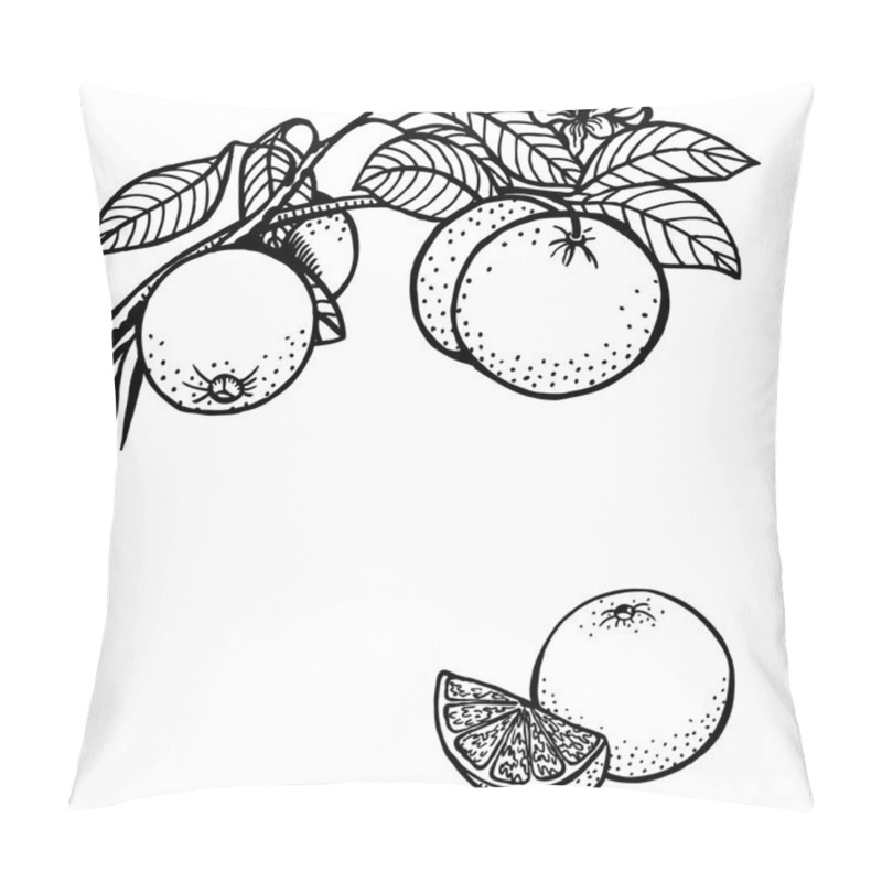 Personality  Orange Branch Pillow Covers