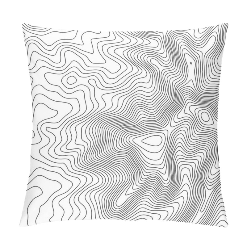 Personality  Topographic Map Background With Space For Copy . Line Topography Map Contour Background , Geographic Grid Abstract Vector Illustration . Abstract Geometric Lines . Pillow Covers