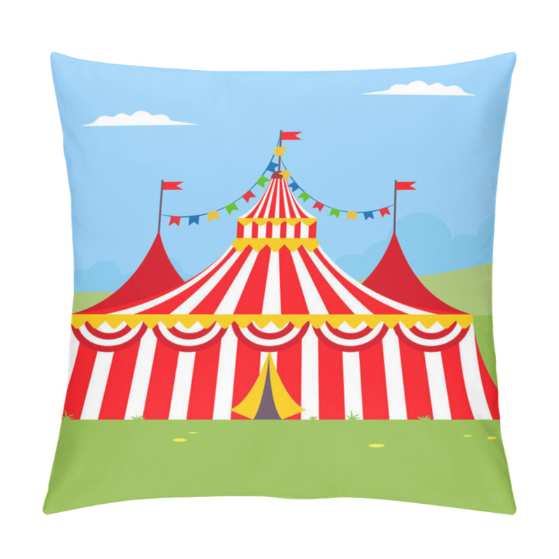 Personality  Circus Tent Icon. Vector Illustration Pillow Covers