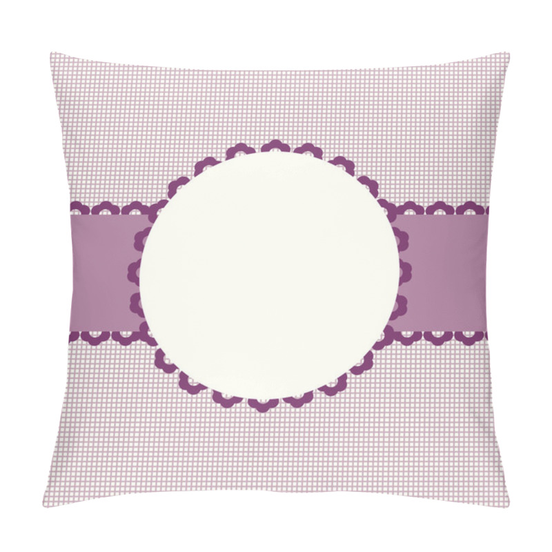 Personality  Greeting Card Happy Birthday Frame Design. Vector. Pillow Covers