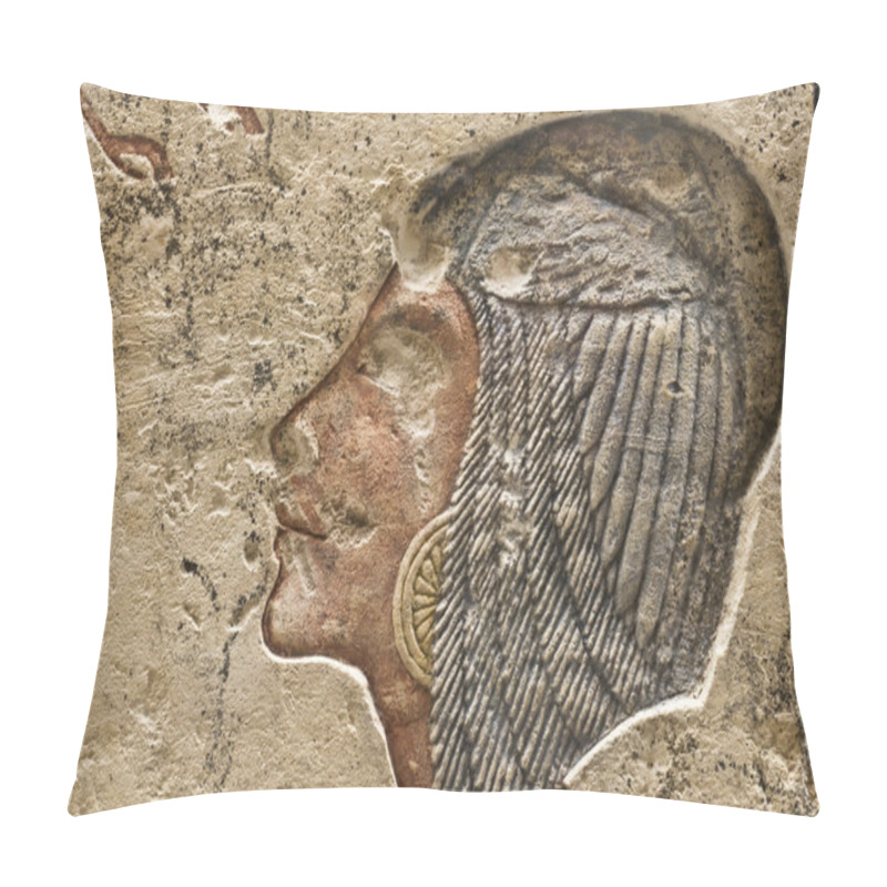 Personality  Hieroglyphic Scripts And Drawing On Stone Pillow Covers