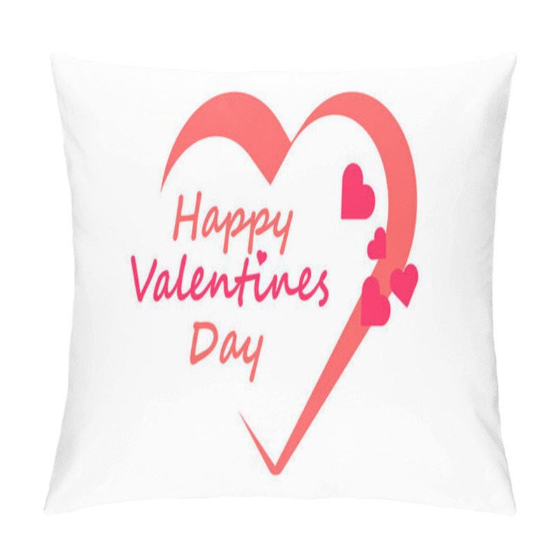 Personality  Happy Valentine's Day Vactor, Tihs Love Day Wish Happy Valentine's Day To Your Loved One. Pillow Covers