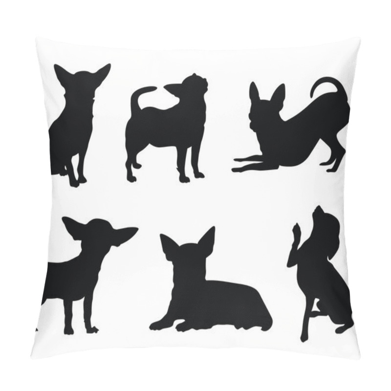 Personality  Chihuahua Dog Illustration Set Pillow Covers