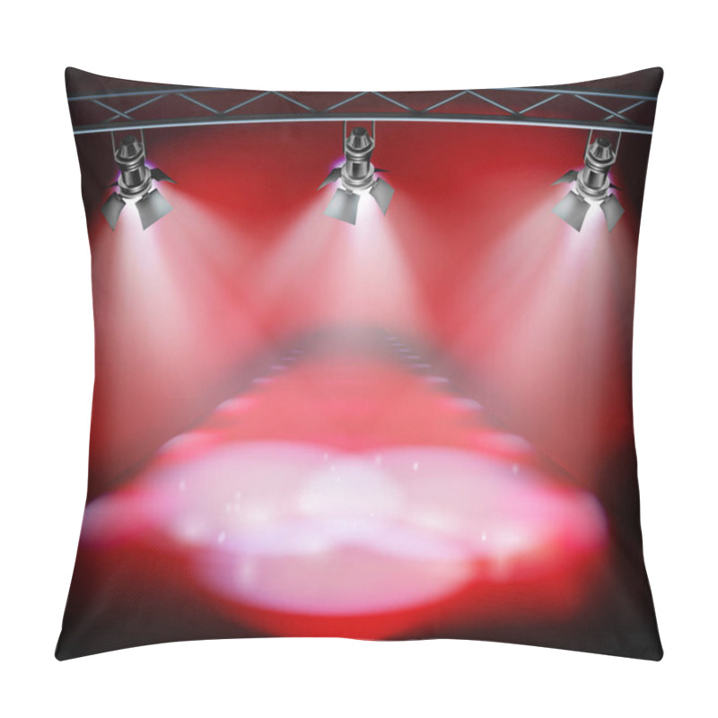 Personality  Illuminated Runway. Vector Illustration. Pillow Covers