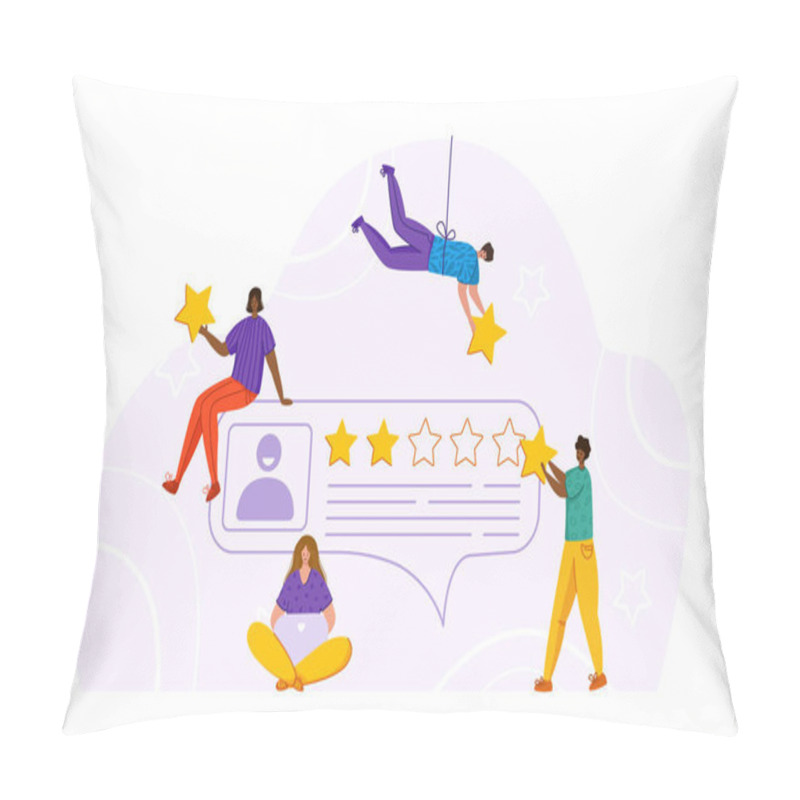 Personality  Customer Feedback Concept - Vector Pillow Covers