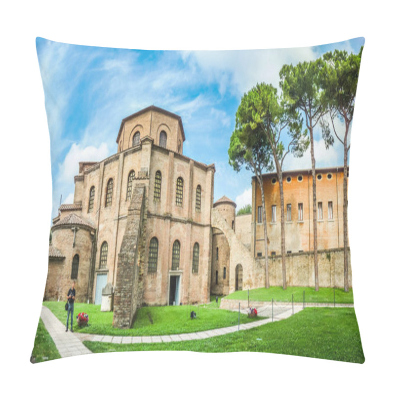 Personality  Famous Basilica Di San Vitale In Ravenna, Italy Pillow Covers