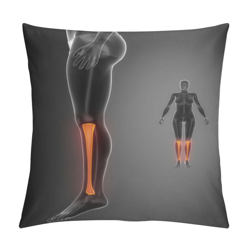 Personality  Tibia Anatomy Medical Scan Pillow Covers