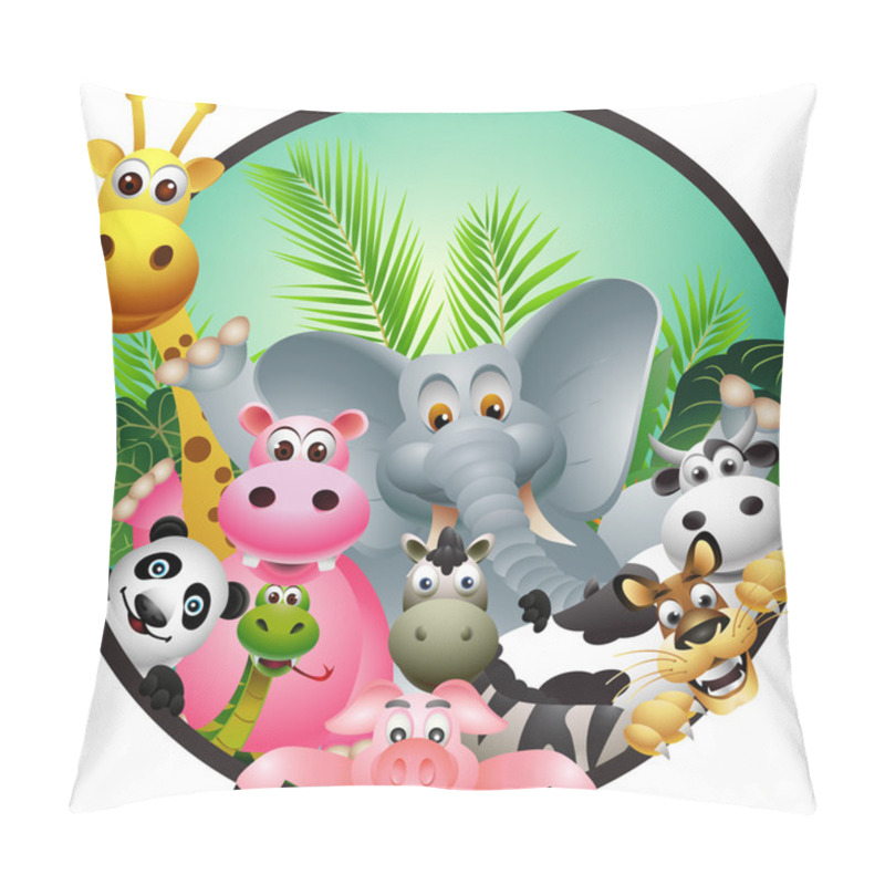 Personality  Wild African Animal Cartoon Pillow Covers