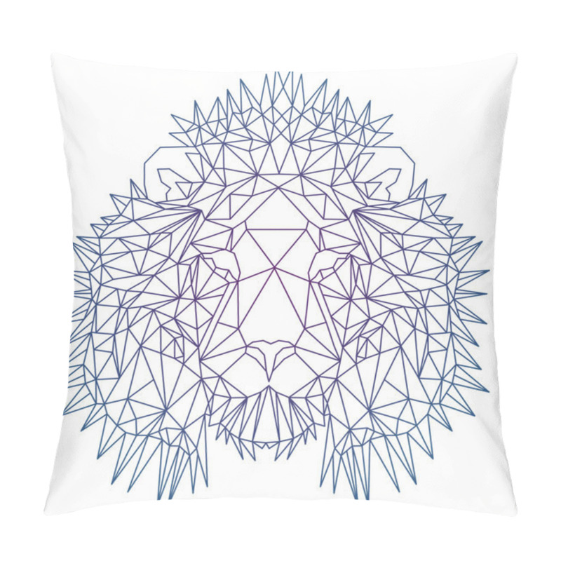 Personality  Beautiful Geometric Lion Pillow Covers