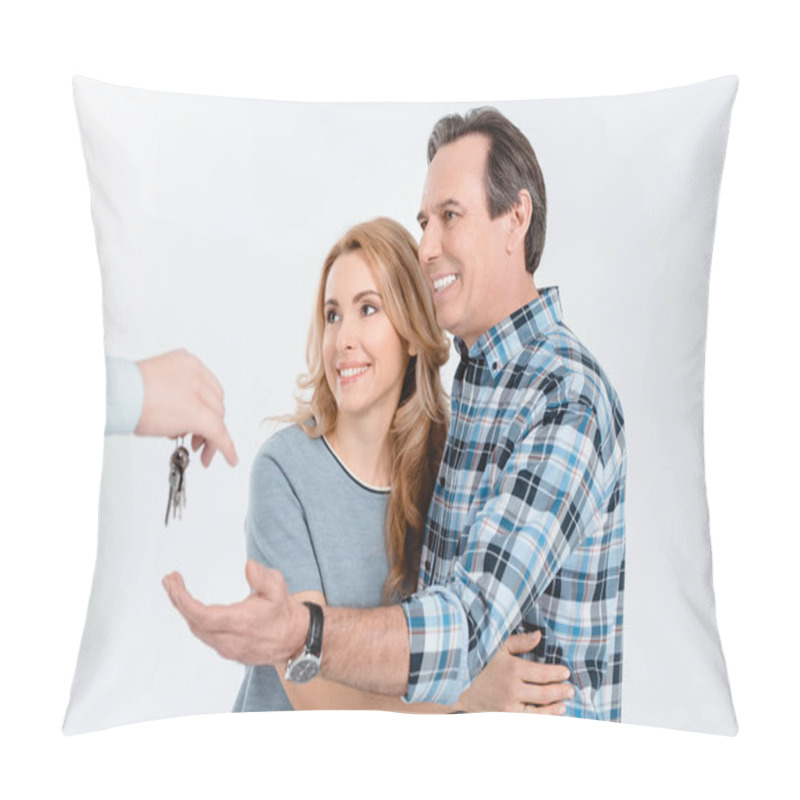 Personality  Couple Receiving Keys From House  Pillow Covers