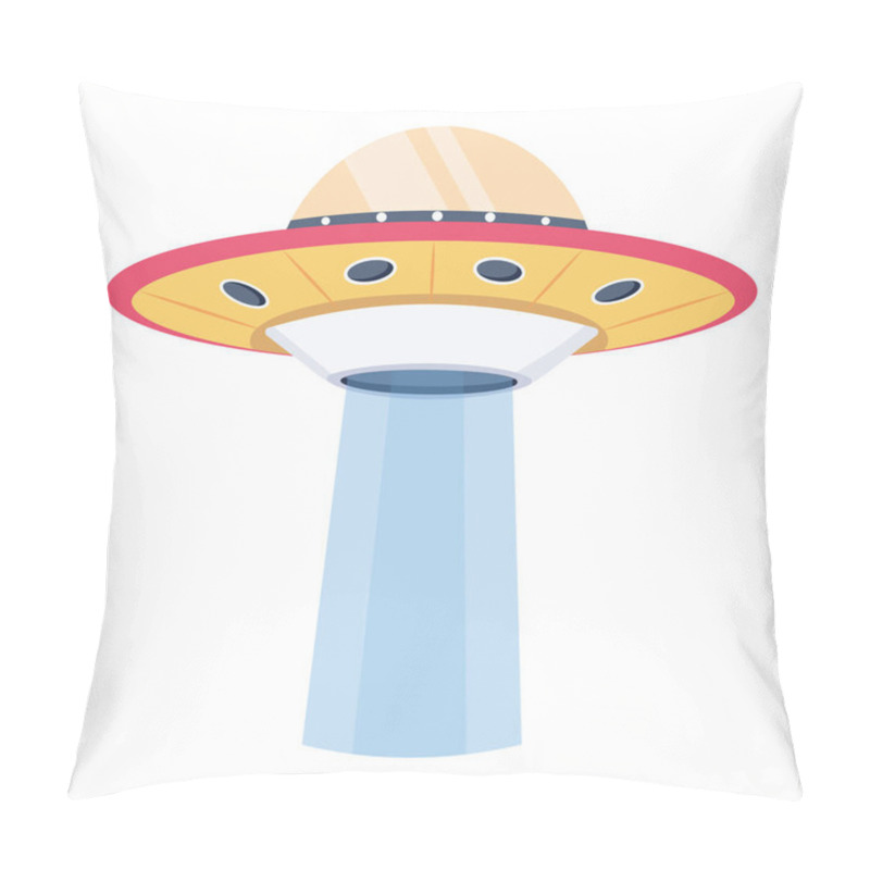 Personality  Space Ufo Icon. Cartoon Illustration Of Ufo Vector Icons For Web  Pillow Covers