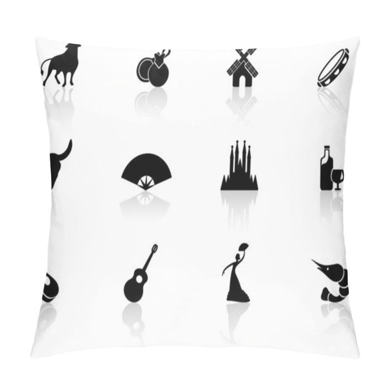 Personality  Spain Culture Icons Pillow Covers