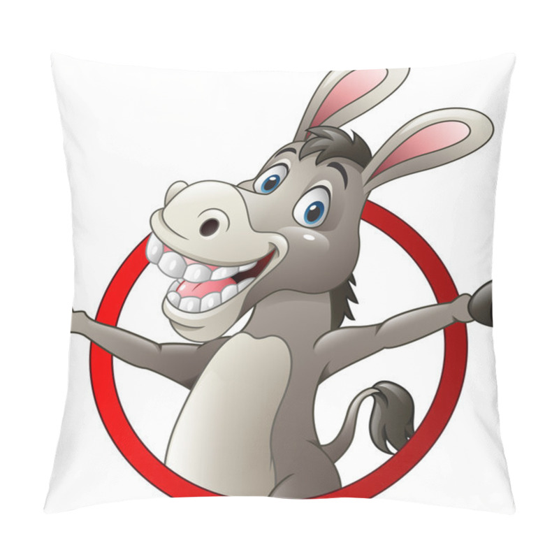 Personality  Cartoon Funny Donkey Pillow Covers