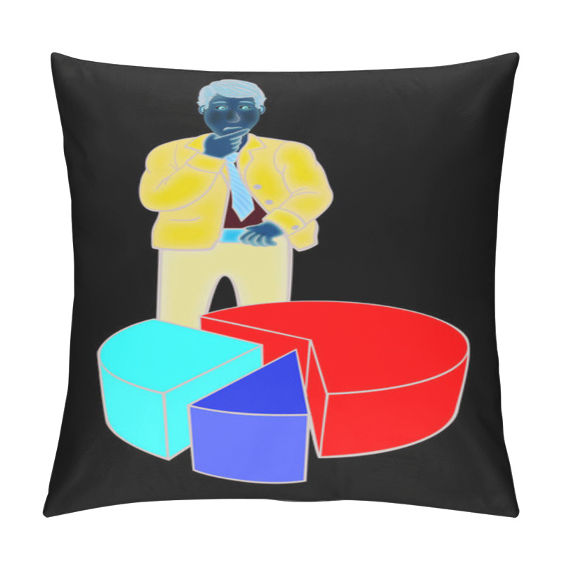 Personality  Dividing The Diagram Into Three Parts Pillow Covers