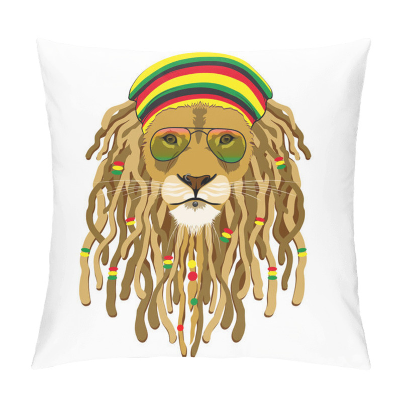 Personality  Rasta Lion Pillow Covers