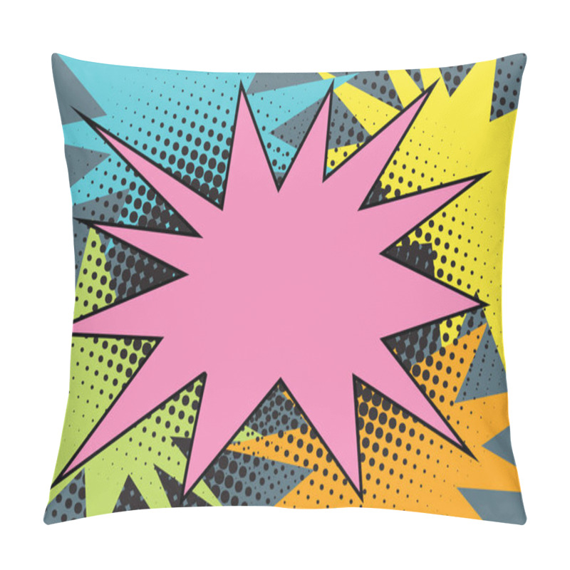 Personality  Pink Comic Burst Explosion Pop Art Pillow Covers