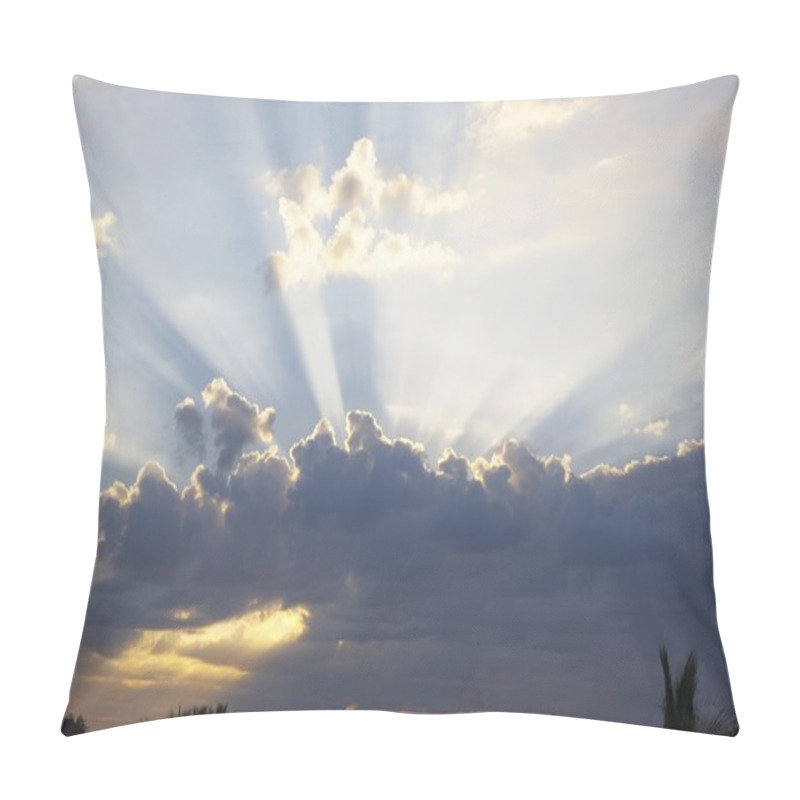 Personality  Sunlight Breaks Through The Clouds Pillow Covers