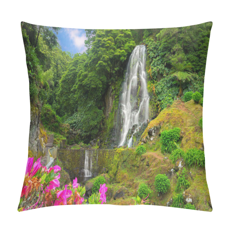 Personality  Veu Da Noiva Waterfall, Sao Miguel Island, Azores, Portuga Pillow Covers