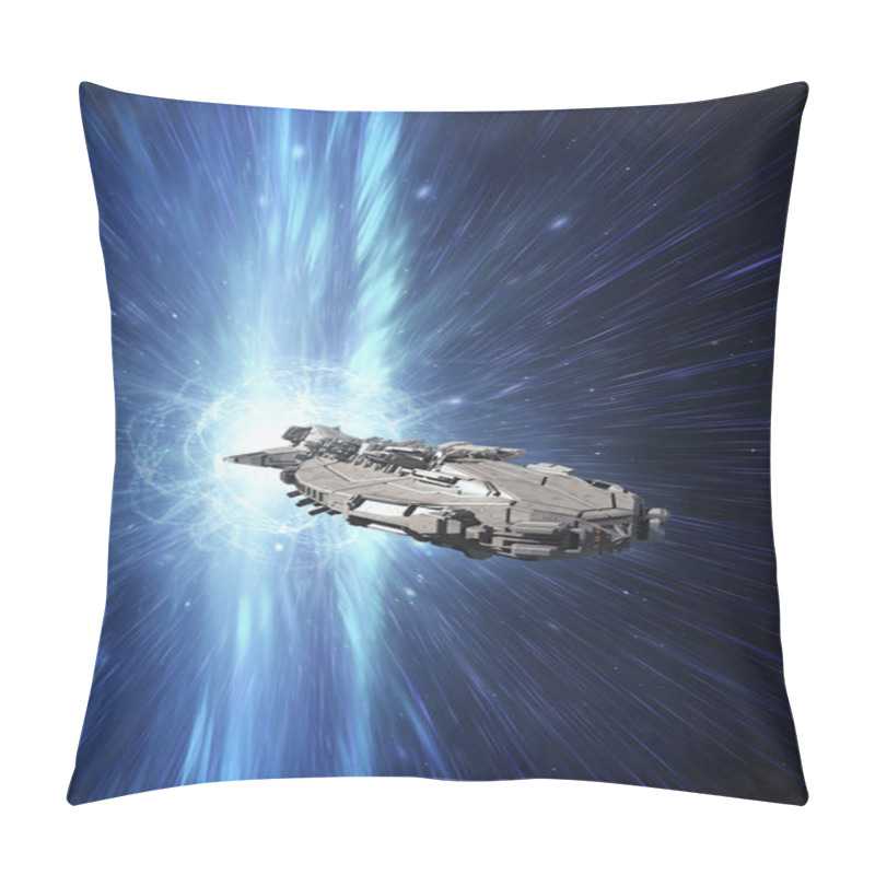 Personality  Spaceship At The Speed Of Light Pillow Covers