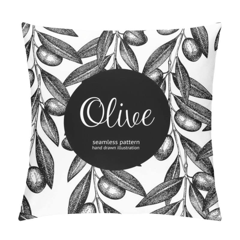 Personality  Olive Tree Twigs Background Pillow Covers