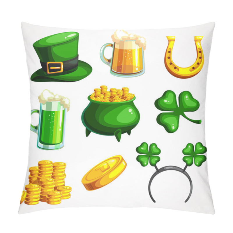 Personality  A Set Of Symbols For The Of St. Patrick S Day Pillow Covers