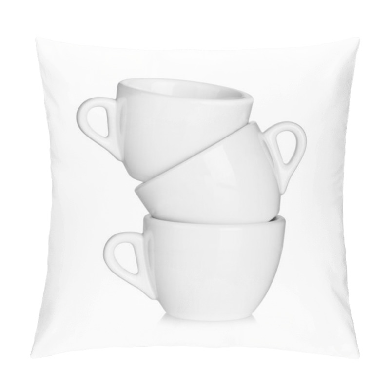 Personality  Three White Coffee Cups Pillow Covers